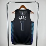 Maillot de Basket #1 Ball Hornets 2018 city Noir Imprimé